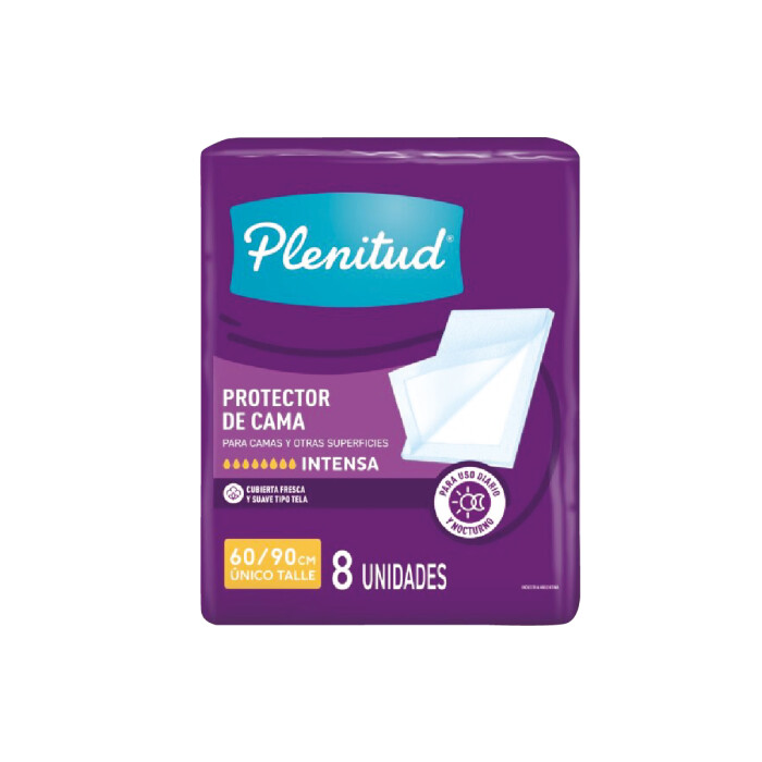 PLENITUD PROTECTOR DE CAMA PAQ. X 8 UNID única