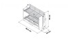 Estante abatible para muebles altos M600 5191 Estante Abatible Para Muebles Altos M600 5191