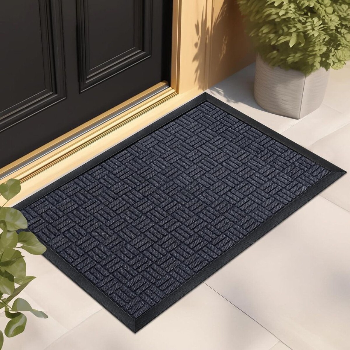 Alfombra de Entrada Antideslizante 60 × 90 cm 