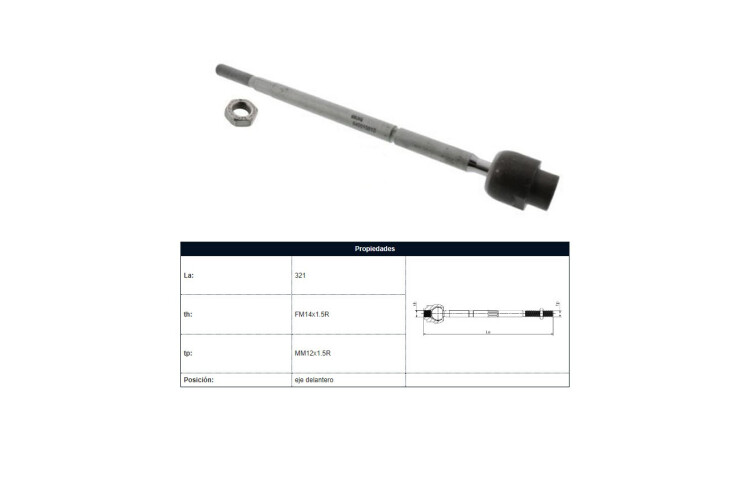 Mate Chev Corsa Ii/Montana 00-12 Der/Izq Mate Chev Corsa Ii/Montana 00-12 Der/Izq