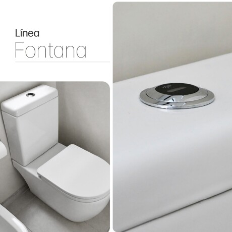 Inodoro Fontana Touchless Con Mochila Ferrum BLANCO