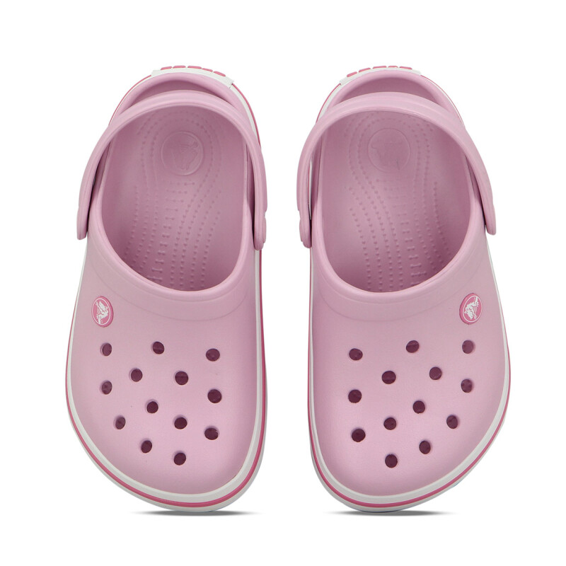 Zuecos Niña Crocs Band Rosa Claro