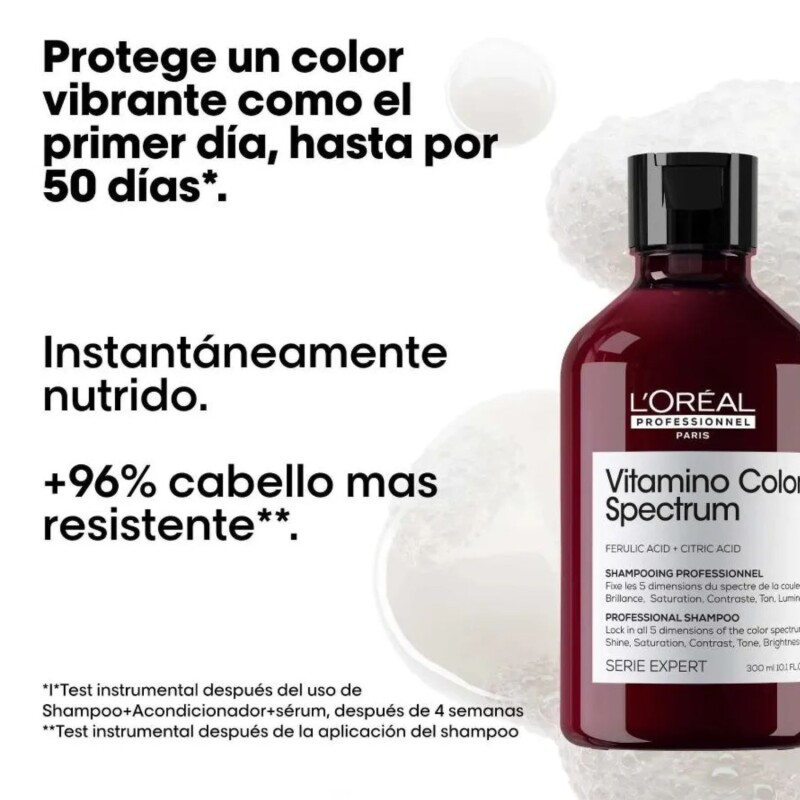 Pack L'Oréal Professionnel Vitamino Color Spectrum Shampoo + Acond + Sérum 30ml Pack L'Oréal Professionnel Vitamino Color Spectrum Shampoo + Acond + Sérum 30ml