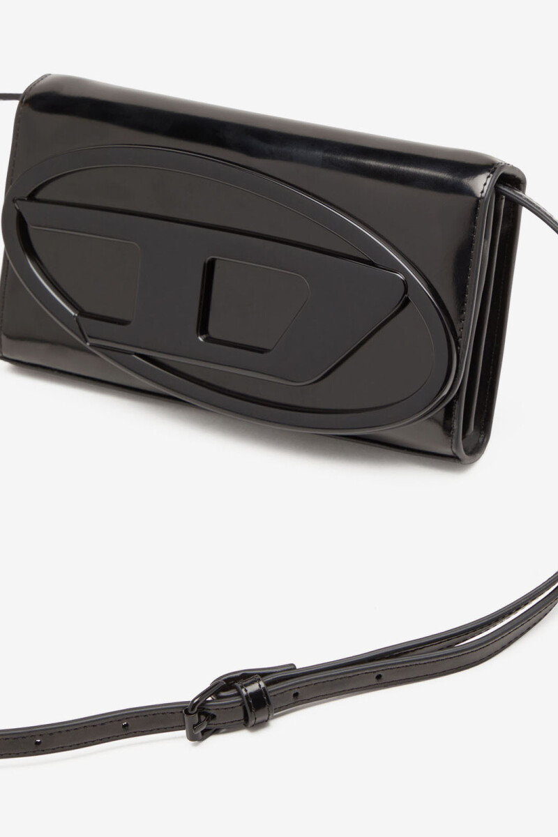 BILLETERA / MINIBOLSO 1DR CUER Negro
