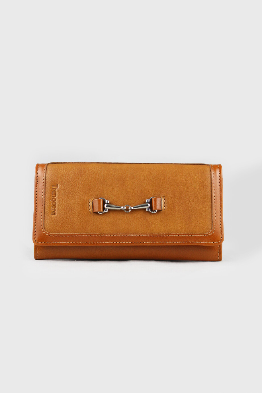 Billetera Camelia Camel con Aplique