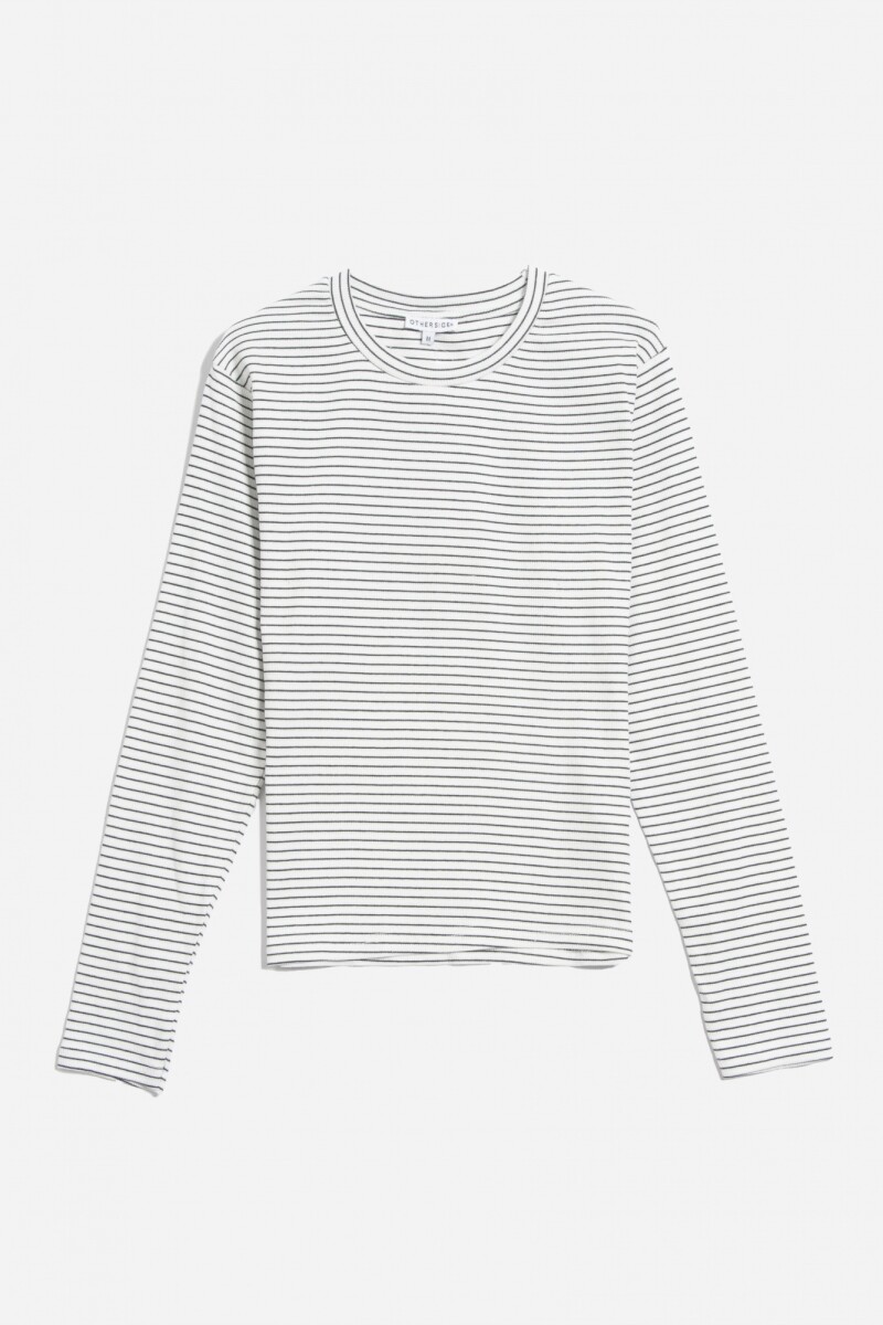 Remera cuello a la base BLANCO