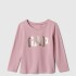 V-FRCH LS BF LOGO T LILAS PINK 16-1708 TCX