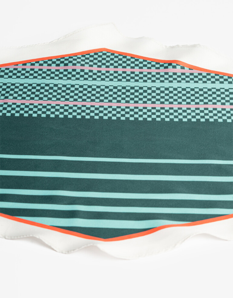 Pañuelos Raso Geométrico Pañuelo Geométrico - Combinacion Multicolor