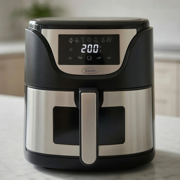 FREIDORA DE AIRE DIGITAL 5 LT INOX KASSEL FREIDORA DE AIRE DIGITAL 5 LT INOX KASSEL