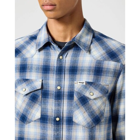 Camisa Wrangler de Hombre - WESTERN - 112357398BLUESHADOW ELD