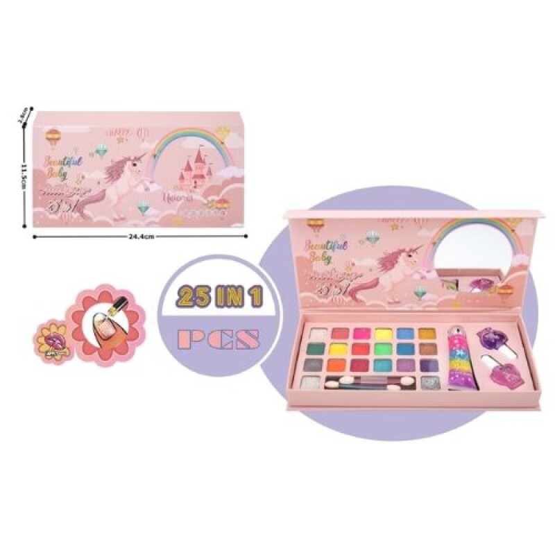 Petaca de maquillaje 25 en 1 Unicornio Petaca De Maquillaje 25 En 1 Unicornio