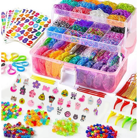 Set Valija De Banditas Gomitas Pulseras 17500pcs Jug001203