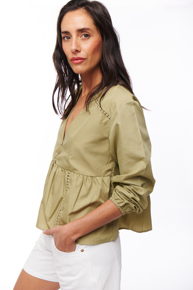 BLUSA AZUNA VERDE OLIVA