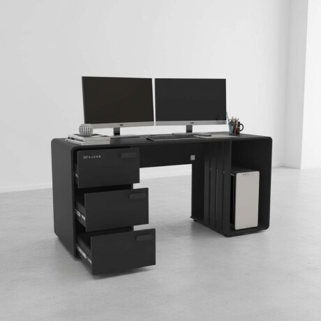 ESCRITORIO GAMER MDP NEGRO STATION XT