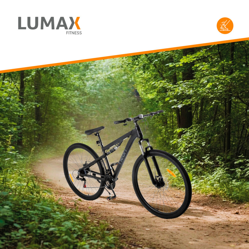 Bicicleta Montaña Doble Suspension R29 Freno Disco Negro