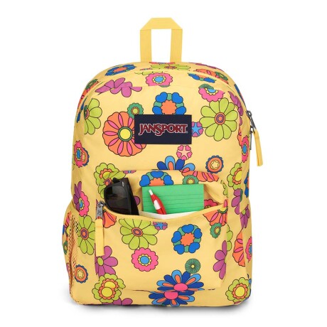 Mochila Escolar Jansport Cross Town Original Unisex Urbana Power To The Flowers