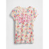 V-FRCH SS VALUE TEE WHITE FLORAL PRINT