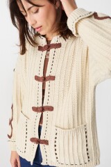 Cardigan Luisina Crudo