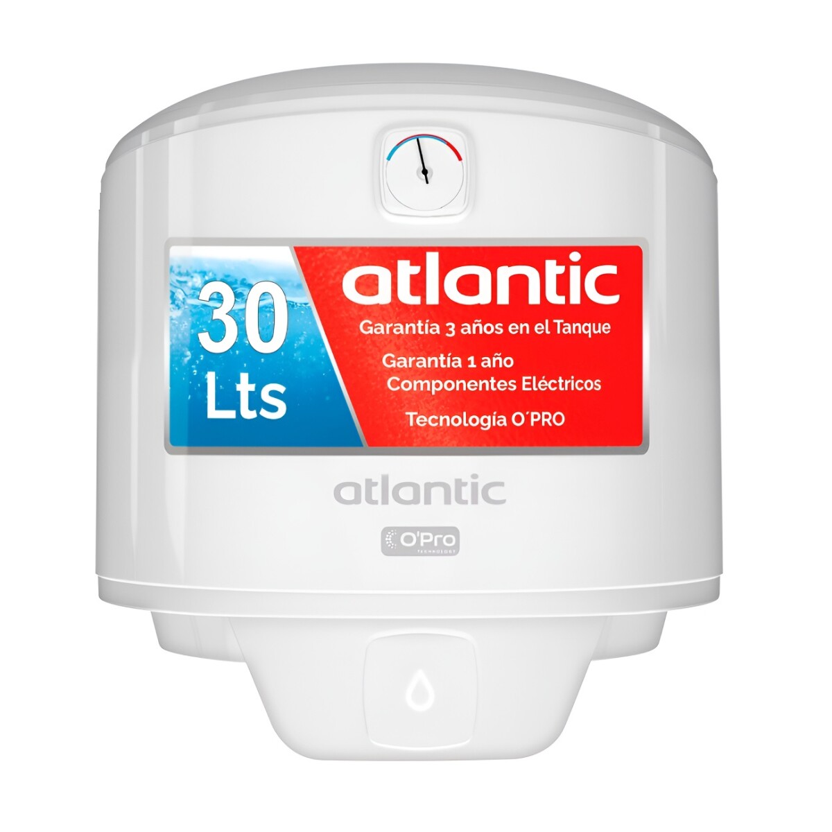 Termotanque Atlantic 30 Litros 1500w Vm-030 D400 Nnet Blanco 