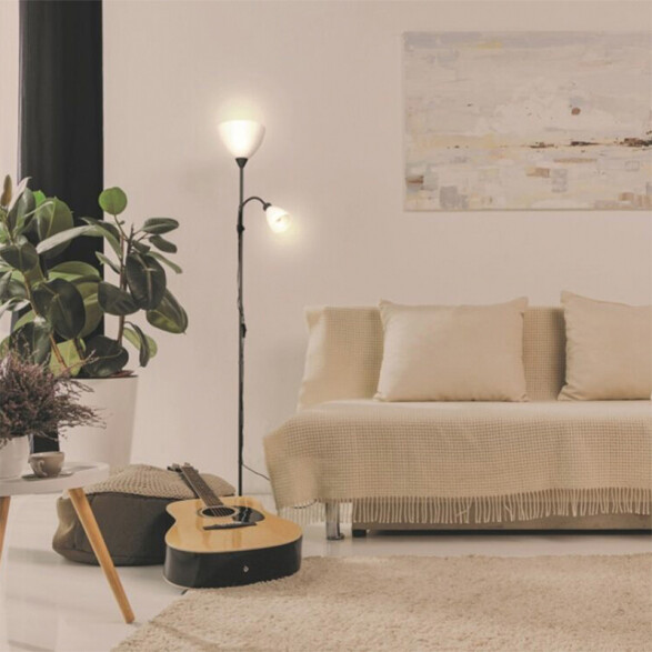 Lámpara de pie con luz auxiliar 1.76m MONTANINI-E EG0156