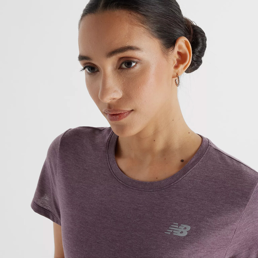 Sport Essentials Heathertech T-Shirt - Mujer Purple