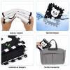Libro Textil para Bebe Blanco y Negro Alto Contraste