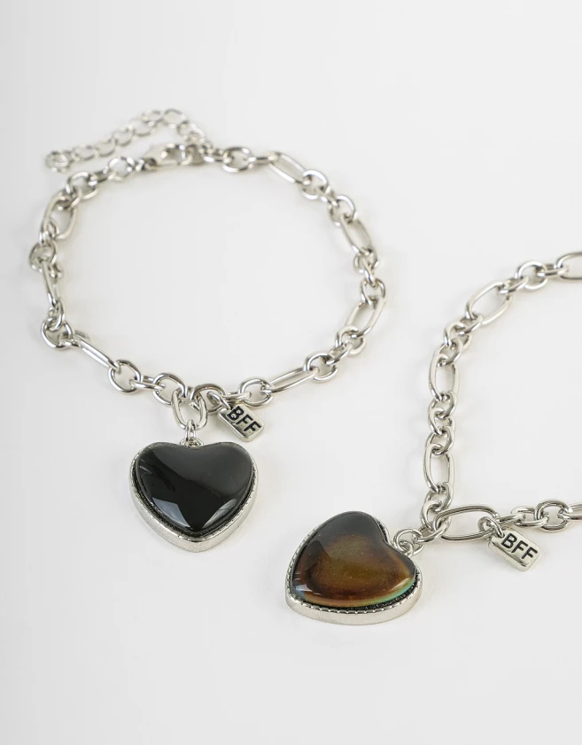 Pulseras Flexibles Sets Mood Set De Pulseras Mood - Plateado
