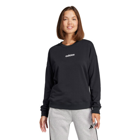 Buzos Adidas Essentials Linear Femenino Negro - Blanco