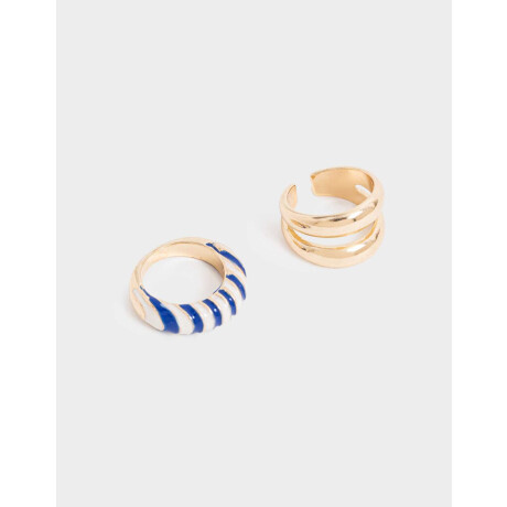 Sets Anillos Metal Dorado