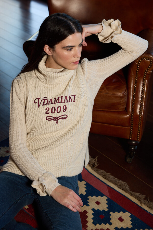 Chaleco Tejido Vdamiani Crudo