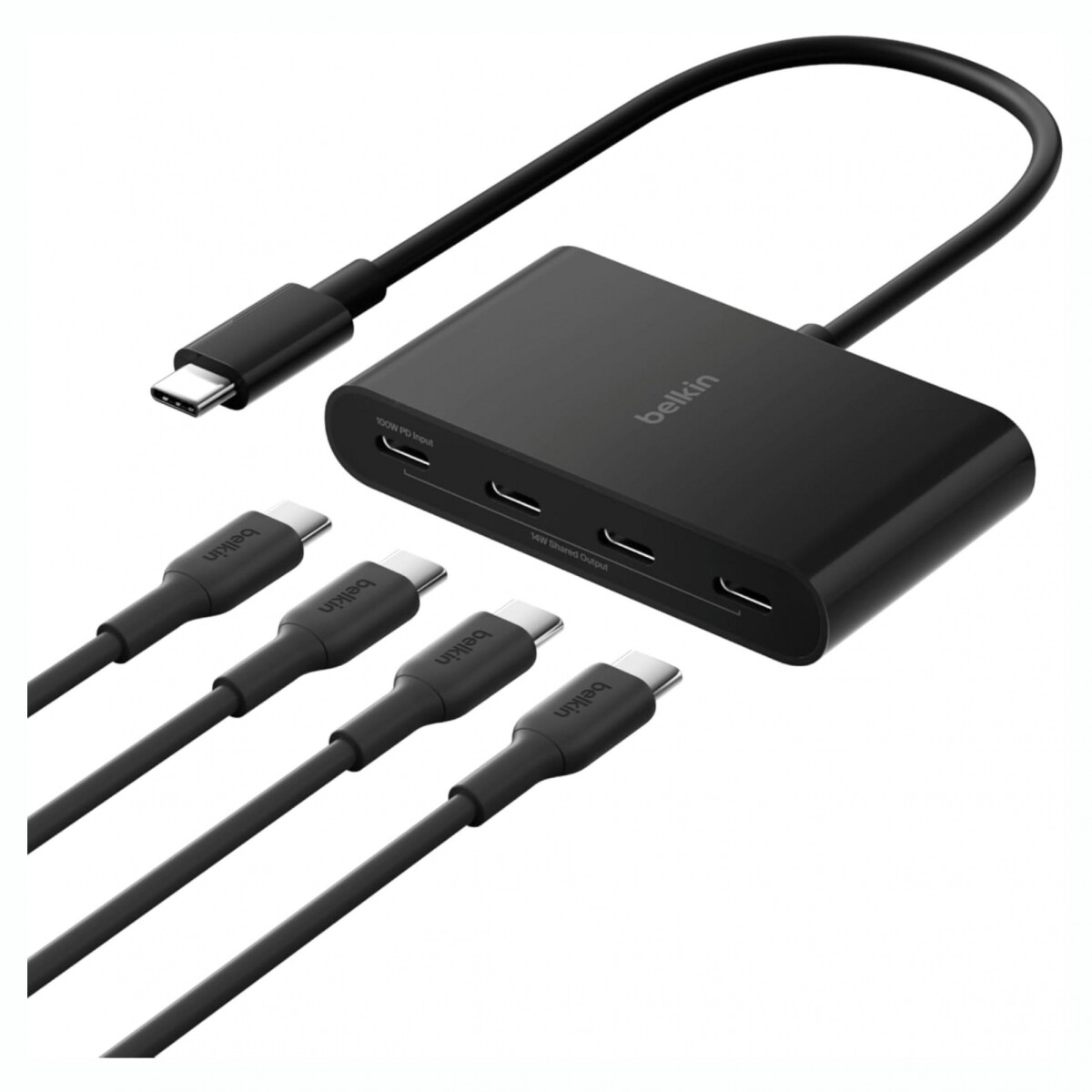 Hub Adaptador BELKIN USB-C A 4 Puertos USB-C 