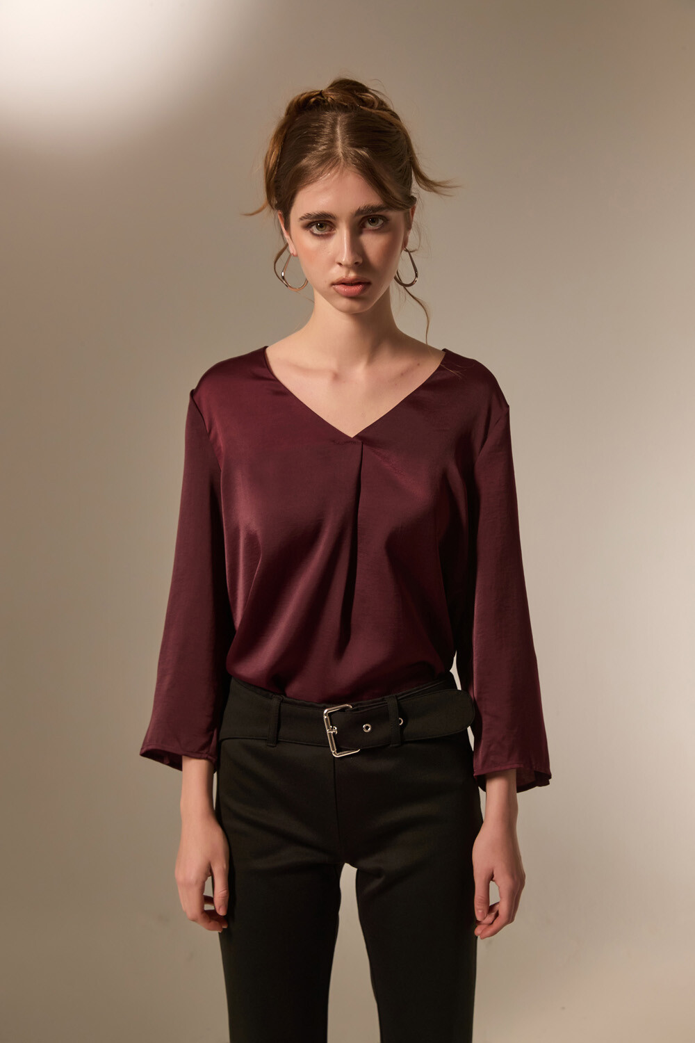 Blusa Litien Cereza Oscuro