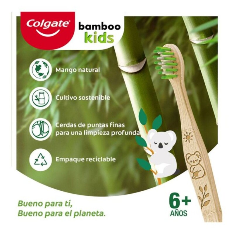 Cepillo de Dientes Colgate Kids Bamboo Suave X1 Cepillo de Dientes Colgate Kids Bamboo Suave X1