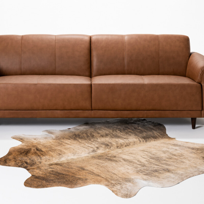 SOFA 3 CUERPOS - 100% CUERO - MODELO MARBELLA - COLOR MARRON CLARO SOFA 3 CUERPOS - 100% CUERO - MODELO MARBELLA - COLOR MARRON CLARO
