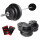 Set Barra Maciza 1.50m +30kg Discos Pesas Gimnasio 4x5KG + 4x2.5KG