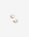 Aros Clips Metal Aros Clip Doble Argolla - Dorado