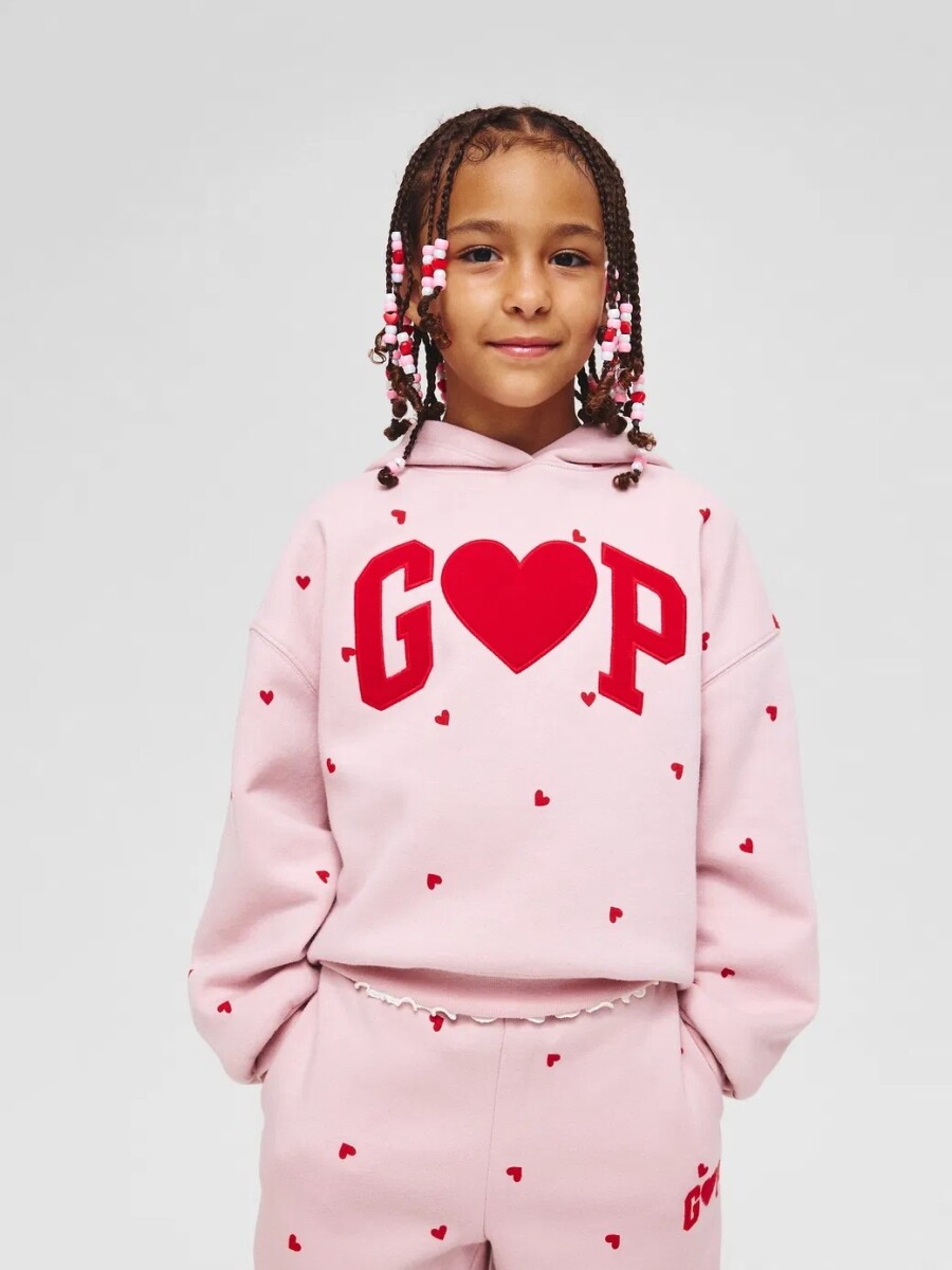 Canguro Logo Gap Niña - Sp Pink Heart Logo 
