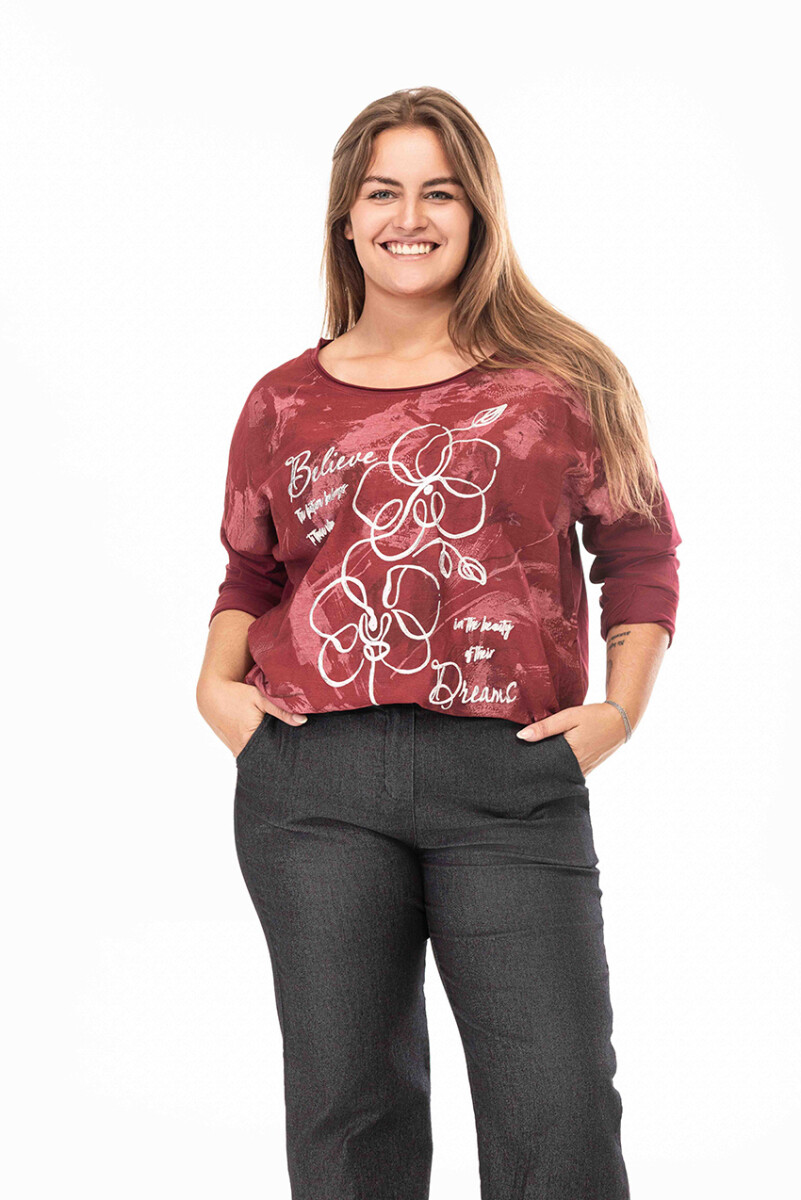 Sweater Cagliari - Bordó 