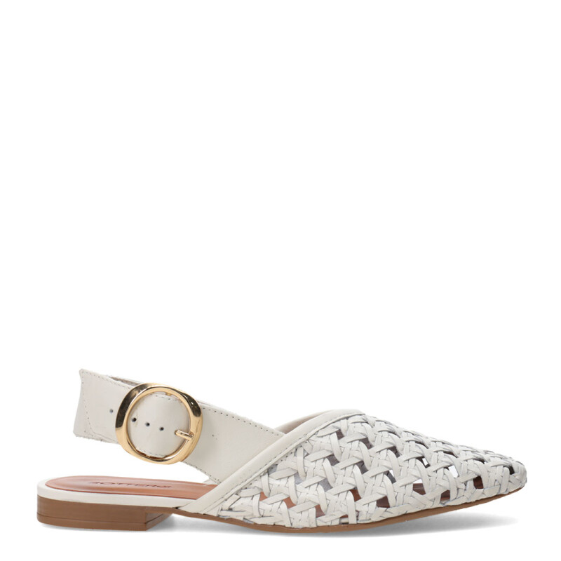 Zapatos de Mujer Bottero Tira Trasera Marfil