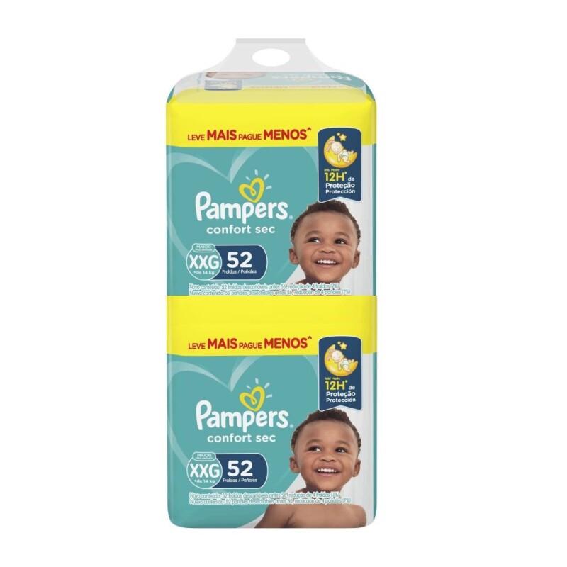 Pañales Pampers Confort Sec Talle Xxg 104 Uds. Pañales Pampers Confort Sec Talle Xxg 104 Uds.