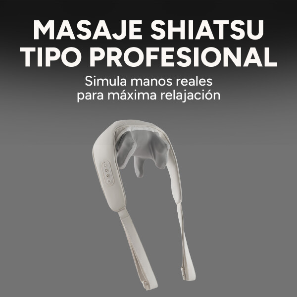 Masajeador Cervical Cuello Espalda Hombros 3 Modos 2 Niveles Color Blanco