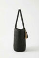 Bolso tejido negro