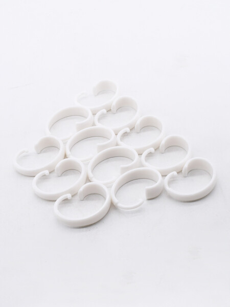GANCHOS PARA CORTINA SET X 12 BLANCO
