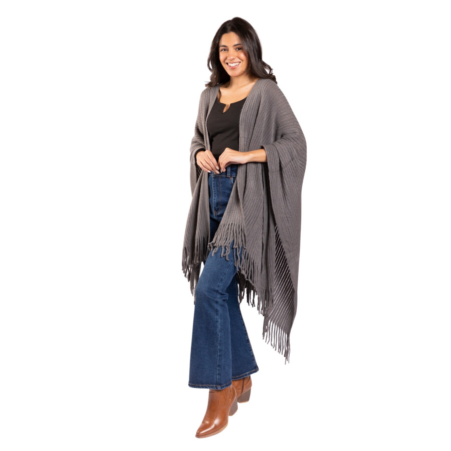CHERRY RUANA GREY