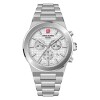 Reloj Swiss Alpine Military Pioneer 7048.9132 para hombre con correa de acero Plateado