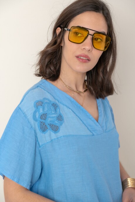 BLUSA CORDELIA Celeste