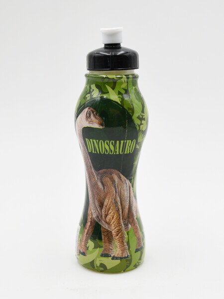 BOTELLA DINOSAURIO 450ML OLIVA