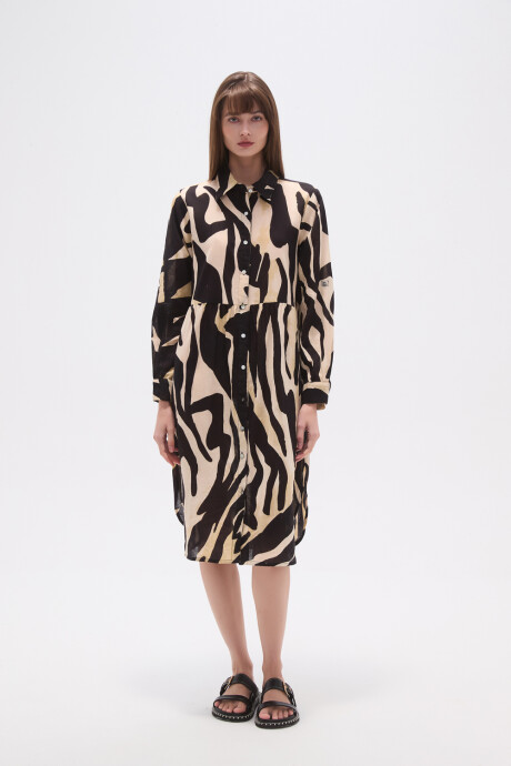 Vestido Sombre Estampado 1