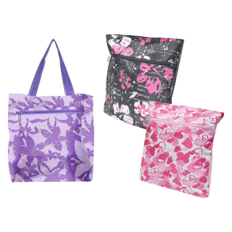 BOLSO TELA BRILLO 2 CIERRES 10343 BOLSO TELA BRILLO 2 CIERRES 10343