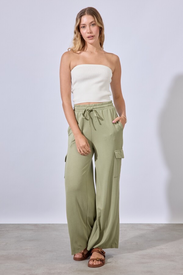 Pantalon Cargo VERDE